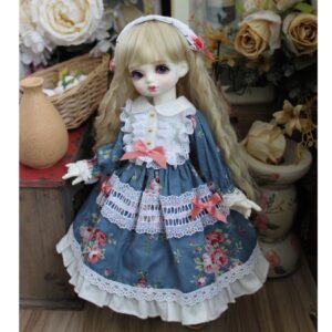 Blue Cute BJD Dress for 1/3, 1/4, 1/6 bjd, TME, Muñecas Blythe