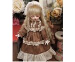 Brown Palace Style BJD Dress – Elegant Doll Outfit for 1/3, 1/4, 1/6 Dolls