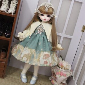 Casual Lolita Dress for 1/4 MSD & 1/6 Yosd Blythe BJD Dolls