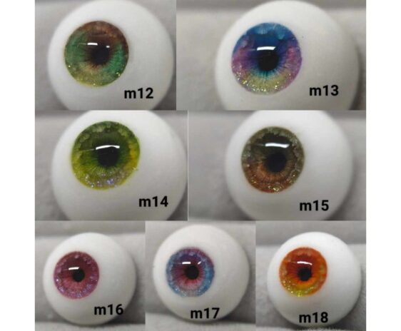 Custom Ball Jointed Doll Eyes - Safety Resin Eyes for BJD & Reborn Dolls (8mm - 24ມມ)