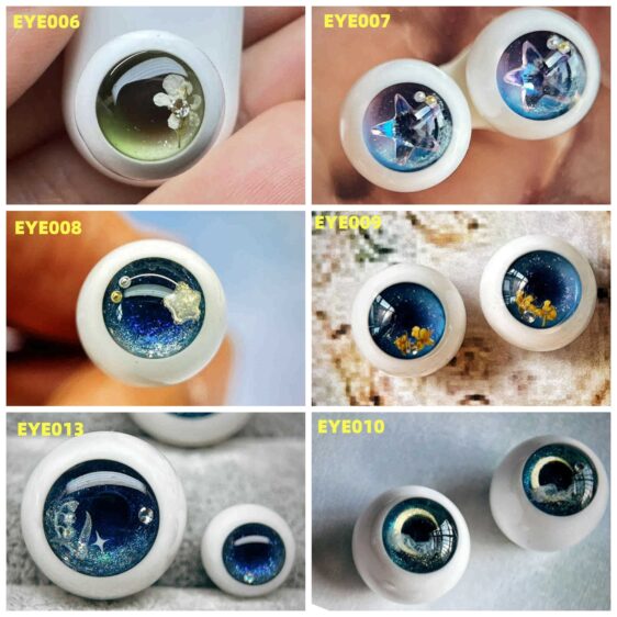 Custom BJD Doll Eyes |Realistic Resin Eyes (10mm-24mm)