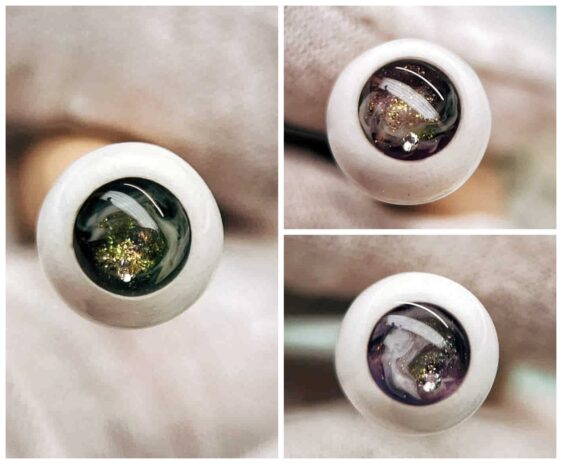 Custom BJD Eyes – Resin Safety Eyes for Dolls (Multiple Sizes & Designs)