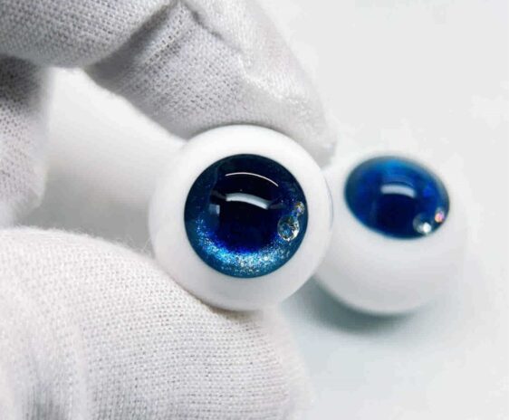 Custom Blue Resin BJD Eyes for 1/3, 1/4, 1/6 Trok