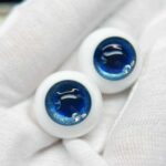 Custom Blue Resin BJD Eyes for 1/3, 1/4, 1/6 Trok