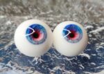 Custom Blue Resin Doll Eyes for BJD – Realistic Toy Eyes (8mm to 24mm)