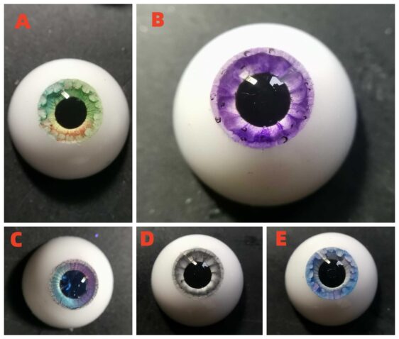 Custom Realistic Doll Eyes for BJD – Resin Safety Eyes (8mm - 24mm)