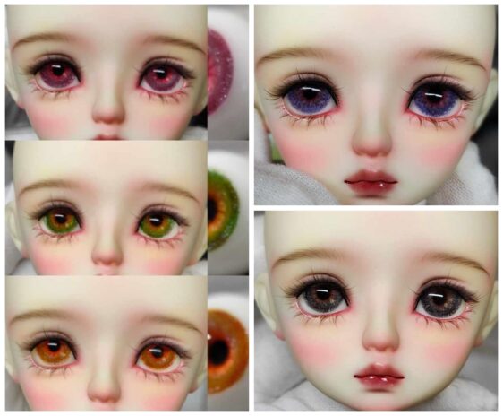 Custom Resin Doll Eyes for BJD, 8-24mm Safety Eyes for 1/3, 1/4, 1/6 Dolls