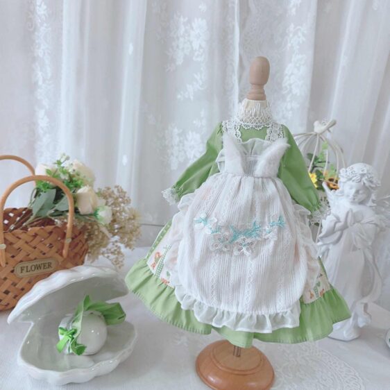 Elegant BJD Doll Dress Set with Headdress for 1/3 1/4 1/6 Blythe Doll - Image 6