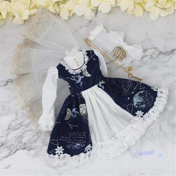 Elegant Lolita Dress for 1/3, 1/4, & 1/6 BJD Dolls