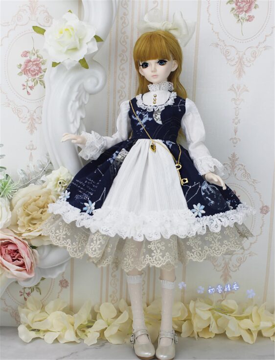 Elegant Lolita Dress for 1/3, 1/4, & 1/6 BJD Dolls