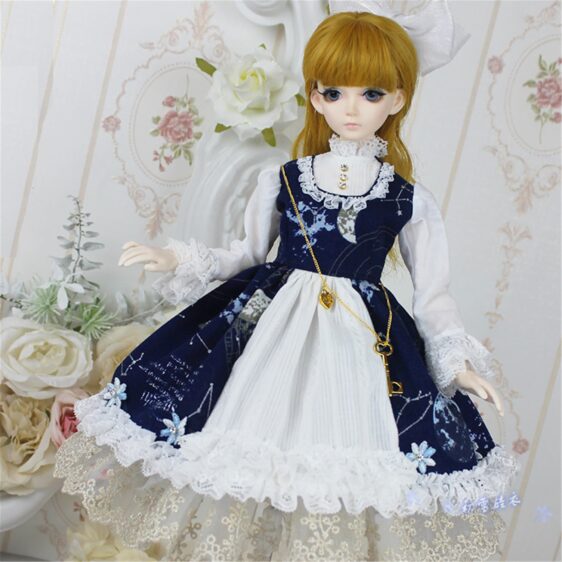 Elegant Lolita Dress for 1/3, 1/4, & 1/6 BJD Dolls