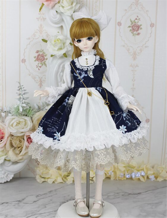 Elegant Lolita Dress for 1/3, 1/4, & 1/6 BJD Dolls