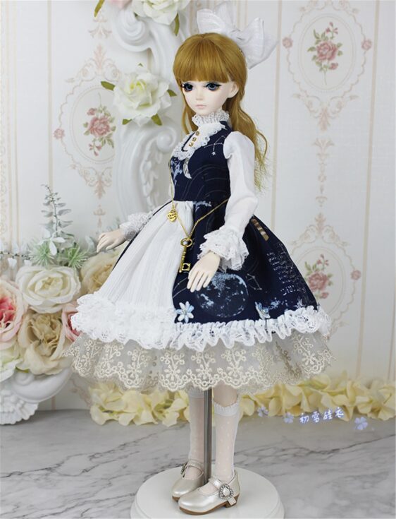 Elegant Lolita Dress for 1/3, 1/4, & 1/6 BJD Dolls