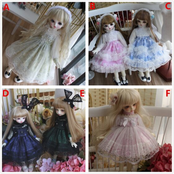 Fashion BJD Doll Dress for 1/6, 1/4, 1/3 Blythe/Yosd/MSD/SD Doll