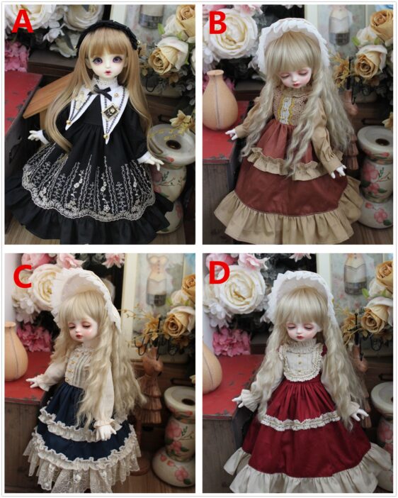 Fashion BJD Dress – Stylish Doll Outfit for 1/3, 1/4, 1/6 Bambole