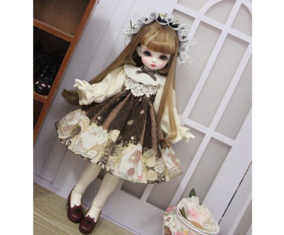 Fashion BJD Lolita Dress for 1/6 Yosd, 1/4 MSD, 1/3 SD Blythe dolls