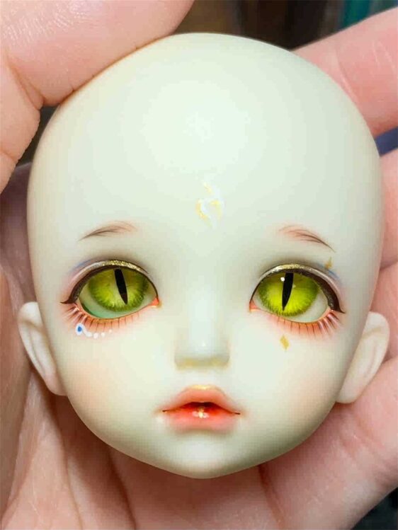 Gold Beast Custom Resin BJD Doll Eyes – Handmade Realistic 3D Eyes