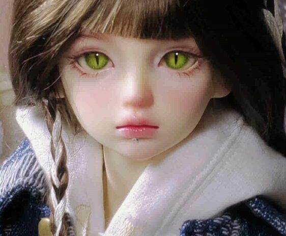 Gold Beast Custom Resin BJD Doll Eyes – Handmade Realistic 3D Eyes