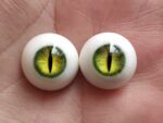 Gold Beast Custom Resin BJD Doll Eyes – Handmade Realistic 3D Eyes