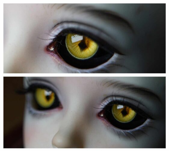 Gold Realistic Doll Eyes for BJD – Handmade Resin Eyes (8mm - 24mm)