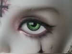 Green BJD Doll Eyes with Color Circle – Realistic Resin Eyes for Dolls