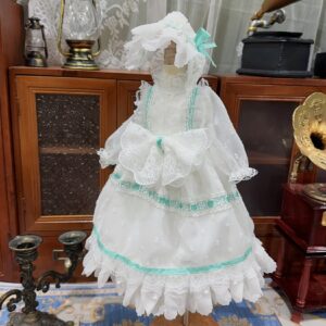 Green Ribbon BJD Princess Skirt Dress for 1/3, 1/4, and 1/6 Dolls