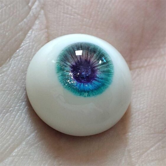 Hand-Painted Blue Realistic BJD Doll Resin Eyes – Small & Big Iris