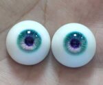 Hand-Painted Blue Realistic BJD Doll Resin Eyes – Small & Big Iris