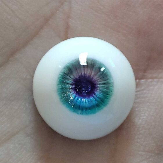 Hand-Painted Blue Realistic BJD Doll Resin Eyes – Small & Big Iris