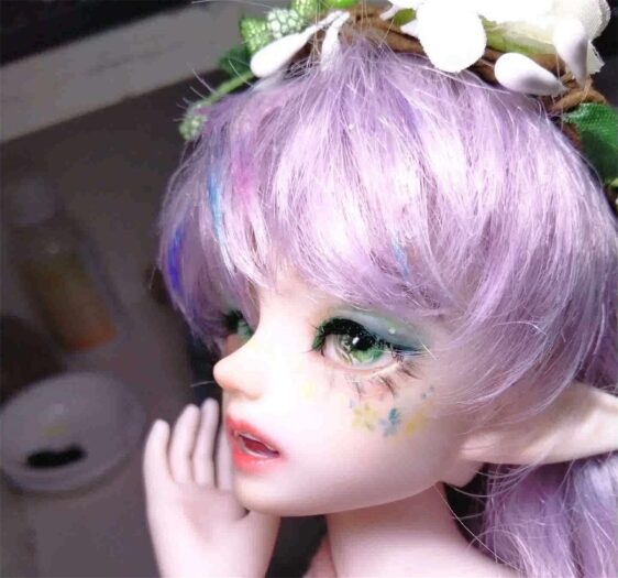 Hand-Painted Green Realistic BJD Doll Resin Eyes – Perfect for Ball Joint Dolls