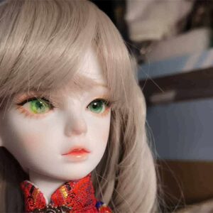 Hand-Painted Green Realistic BJD Doll Resin Eyes – Perfect for Ball Joint Dolls