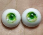 Hand-Painted Green Realistic BJD Doll Resin Eyes – Perfect for Ball Joint Dolls