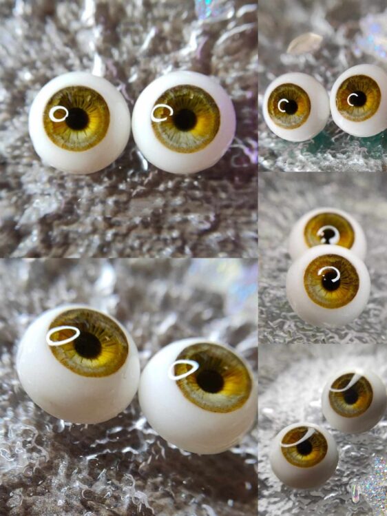 Handmade BJD Doll Eyes (8mm-24mm) Safety Craft Resin Eyes for 1/3, 1/4, 1/6 Dolls