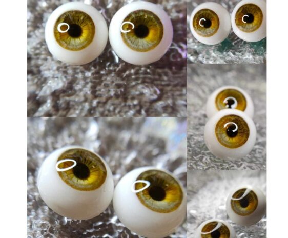 Handmade BJD Doll Eyes (8mm-24mm) Safety Craft Resin Eyes for 1/3, 1/4, 1/6 Dolls