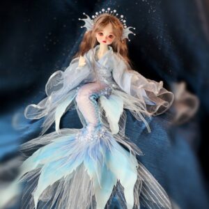 Handmade BJD Mermaid Dress – Stunning Doll Outfit with Tail