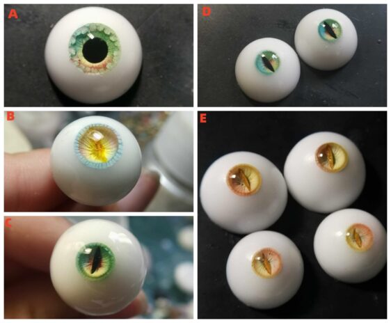 Handmade BJD Resin Eyes for Dolls 8mm - 24ມມ