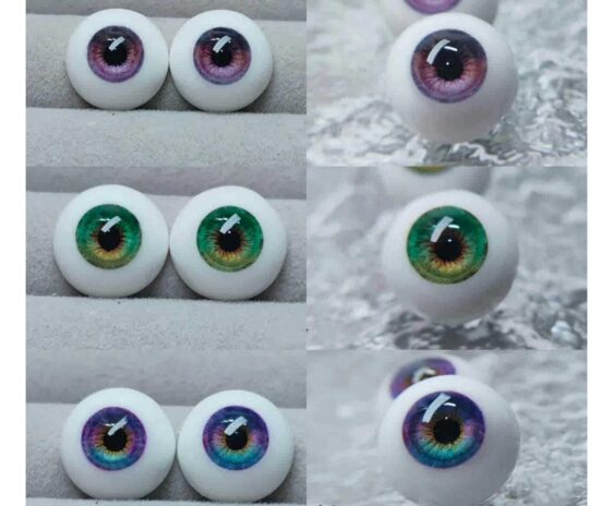 Handmade Realistic BJD Doll Eyes – Resin Eyes for 1/3, 1/4, 1/6 Dolls