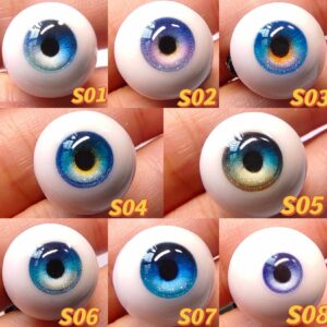 Handmade Resin Doll Eyes for BJD & Reborn Dolls | Realistic Craft Eyes (8mm - 24mm)