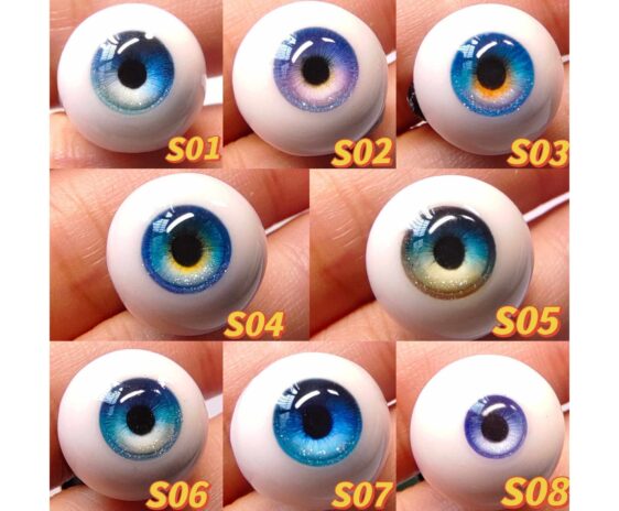 Handmade Resin Doll Eyes for BJD & Reborn Dolls | Realistic Craft Eyes (8mm - 24mm)