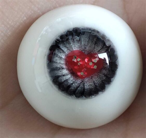 Heart Shaped Resin BJD Eyes – Realistic Safety Eyes for Dolls (8mm to 24mm)