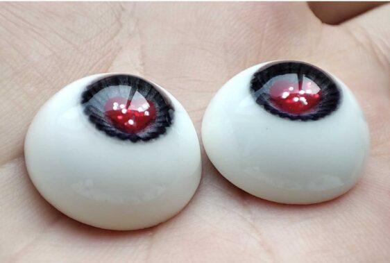 Heart Shaped Resin BJD Eyes – Realistic Safety Eyes for Dolls (8mm to 24mm)