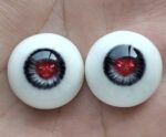 Heart Shaped Resin BJD Eyes – Realistic Safety Eyes for Dolls (8mm to 24mm)