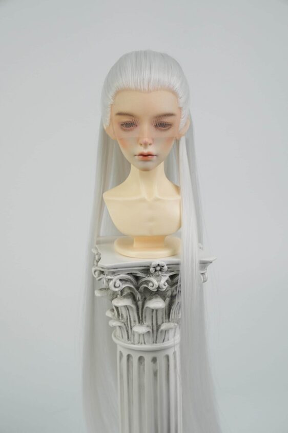 Heat-Resistant Long Straight BJD Wig for 1/3, 1/4, 1/6 Dolls