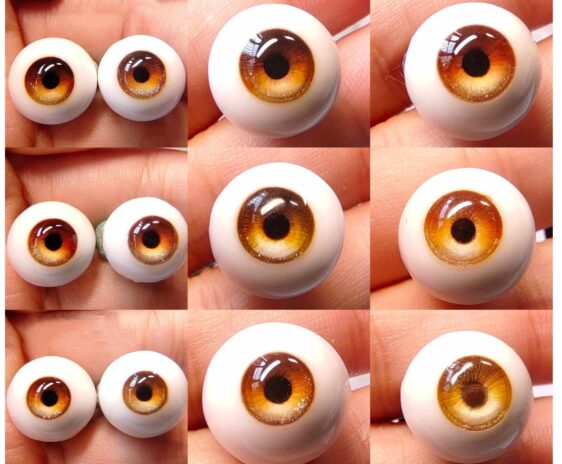 Realistic Doll Eyes | Custom Resin Eyes for BJD Dolls | Sizes 8mm-24mm - Image 3