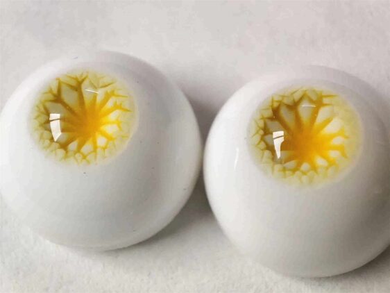 1/3 1/4 1/6 1/8 BJD Eyes Yellow Flower Realisitc Doll Eyes Resin Eyes - Image 2