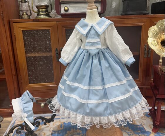 Sailor Blue BJD Lolita Dress for 1/3, 1/4, and 1/6 Blythe Dolls