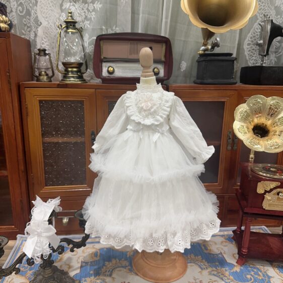 White Princess BJD Dress for 1/3, 1/4, そして 1/6 ブライス人形 - Image 8