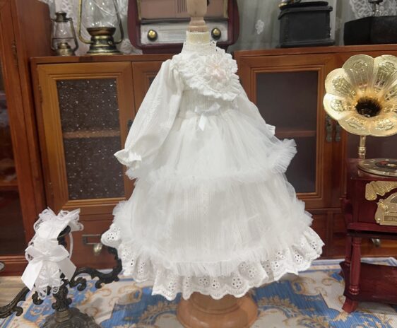 White Gauze Skirt BJD Doll Dress for 1/3, 1/4, and 1/6 Blythe Dolls