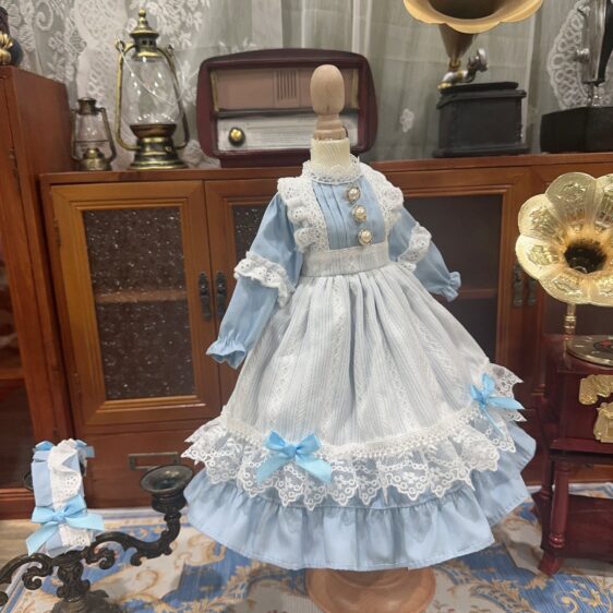 White Princess BJD Dress for 1/3, 1/4, そして 1/6 ブライス人形 - Image 5