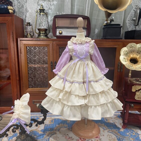 Purple Skirt Princess BJD Doll Dress for 1/3, 1/4, and 1/6 Blythe Dolls - Image 3